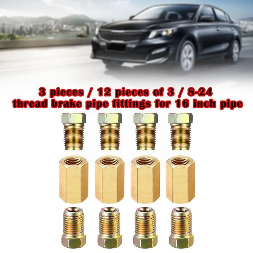 Brake Fittings Brass Inverted Pipeline Accessories Unions Car 4 Fitting Adapter Connector Tool Flare Nuts Union 8 Compressi P1B5
Brake Fittings Brass Inverted Pipeline Accessories Unions Car 4 Fitting Adapter Connector Tool Flare Nuts Union 8 Compressi P1B5
