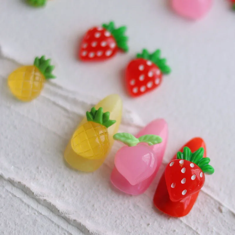 10Pcs Nail Art Fruit Charms Strawberry Pineapple Peach Resin Gems Kawaii Nail Art Slime Jewelry For Nail Art Decoration LKI789
10Pcs Nail Art Fruit Charms Strawberry Pineapple Peach Resin Gems Kawaii Nail Art Slime Jewelry For Nail Art Decoration LKI789