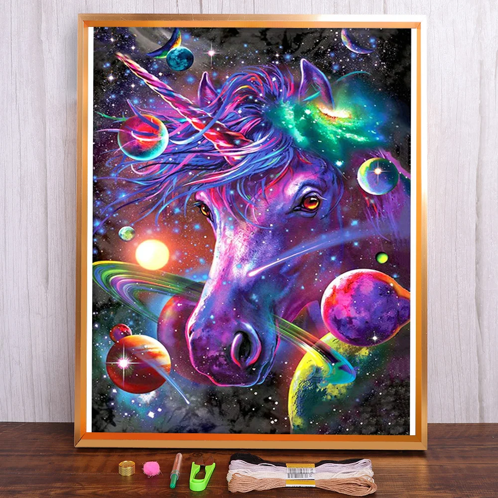 Animal Unicorn Printed Water-Soluble Canvas 11CT Cross-Stitch Complete Kit DIY Embroidery DMC Threads Hobby Different
Animal Unicorn Printed Water-Soluble Canvas 11CT Cross-Stitch Complete Kit DIY Embroidery DMC Threads Hobby Different