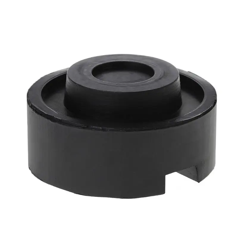 Black Rubber Slotted Floor Jack Pad Frame Rail Adapter For Pinch Weld Side Pad