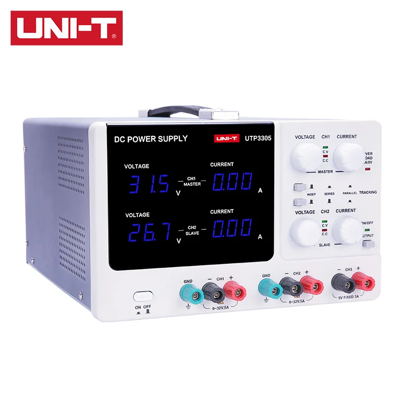 UNI-T UTP3305/UTP3303 Adjustable three-channel linear DC power supply Tracking constant voltage/current
UNI-T UTP3305/UTP3303 Adjustable three-channel linear DC power supply Tracking constant voltage/current