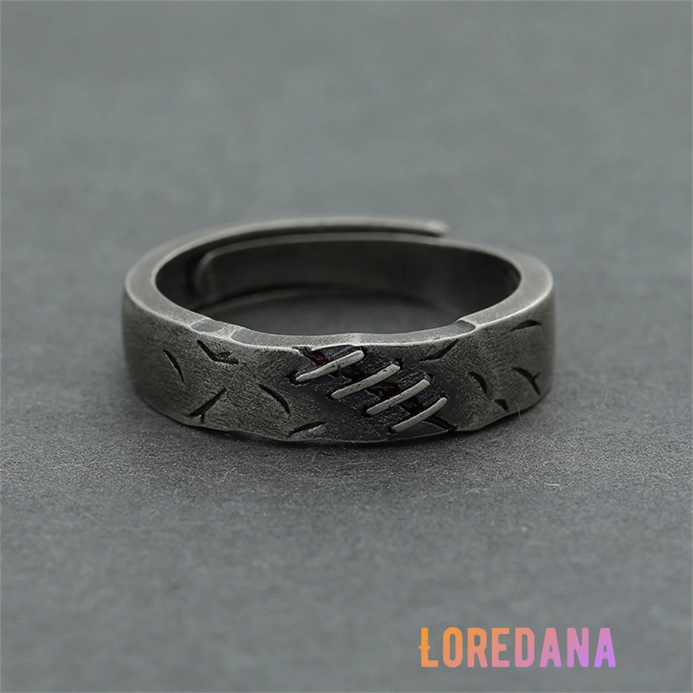 Loredana Fashionable Chimeric Suture Wound Styling Adjustable Opening Ring For Couples.R1104
Loredana Fashionable Chimeric Suture Wound Styling Adjustable Opening Ring For Couples.R1104