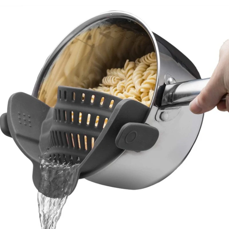 Wide Mouth Silicone Drainage Stop Pot Side Drainer Household Noodle Vegetable Pour Vegetable Filter Anti-spilling Drainer
Wide Mouth Silicone Drainage Stop Pot Side Drainer Household Noodle Vegetable Pour Vegetable Filter Anti-spilling Drainer