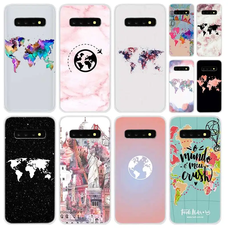 Мягкий силиконовый чехол для Samsung Galaxy S21 S20 Uitra S10 S9 S8 Plus Lite Ultra S20fe S10e S7Edge, розовая карта мира, черный
Мягкий силиконовый чехол для Samsung Galaxy S21 S20 Uitra S10 S9 S8 Plus Lite Ultra S20fe S10e S7Edge, розовая карта мира, черный