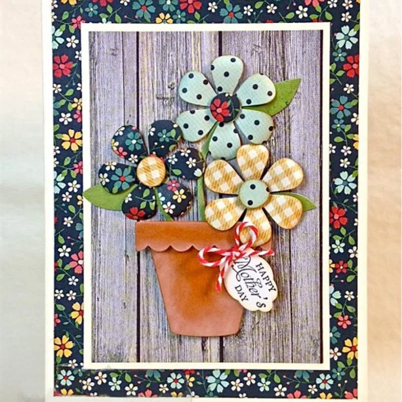 Exquisite Flower Pot Suit Lovely Flower Blooming Plant Metal Cutting Dies For DIY Scrapbooking Paper Cards Crafts Dies New 2019
Exquisite Flower Pot Suit Lovely Flower Blooming Plant Metal Cutting Dies For DIY Scrapbooking Paper Cards Crafts Dies New 2019