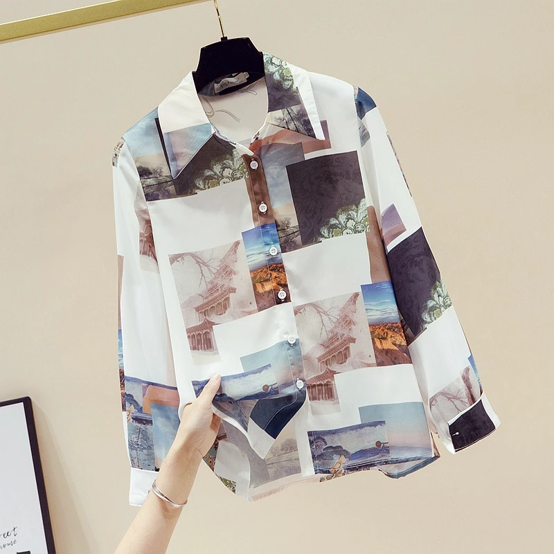 Missfansiqi Europe Style Spring Autumn Women Turn Down Collar Long Sleeves Retro Print Shirts Ladies Shirt Female Blouse Tops
Missfansiqi Europe Style Spring Autumn Women Turn Down Collar Long Sleeves Retro Print Shirts Ladies Shirt Female Blouse Tops