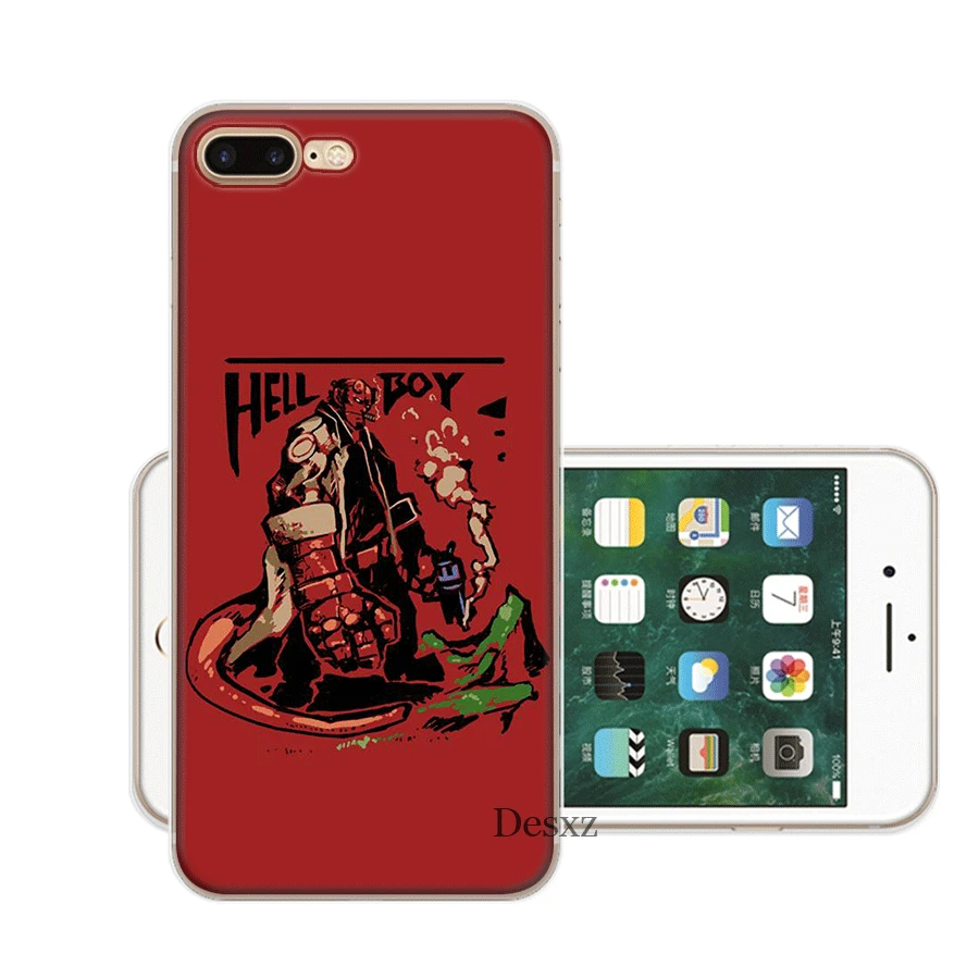 Чехол на мобильный телефон для iPhone Apple XR X XS Max 6 6s 7 8 P Lus 5 2 SE Hellboy Rise защита |