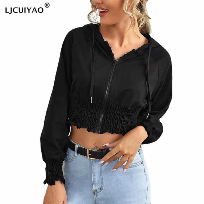 LJCUIYAO Hoodies Women Spring Autumn Zipper Up Sweatshirt Crop Tops Sexy Open Stitch Knitted Tee Solid Slim Long Sleeve Clothing
LJCUIYAO Hoodies Women Spring Autumn Zipper Up Sweatshirt Crop Tops Sexy Open Stitch Knitted Tee Solid Slim Long Sleeve Clothing