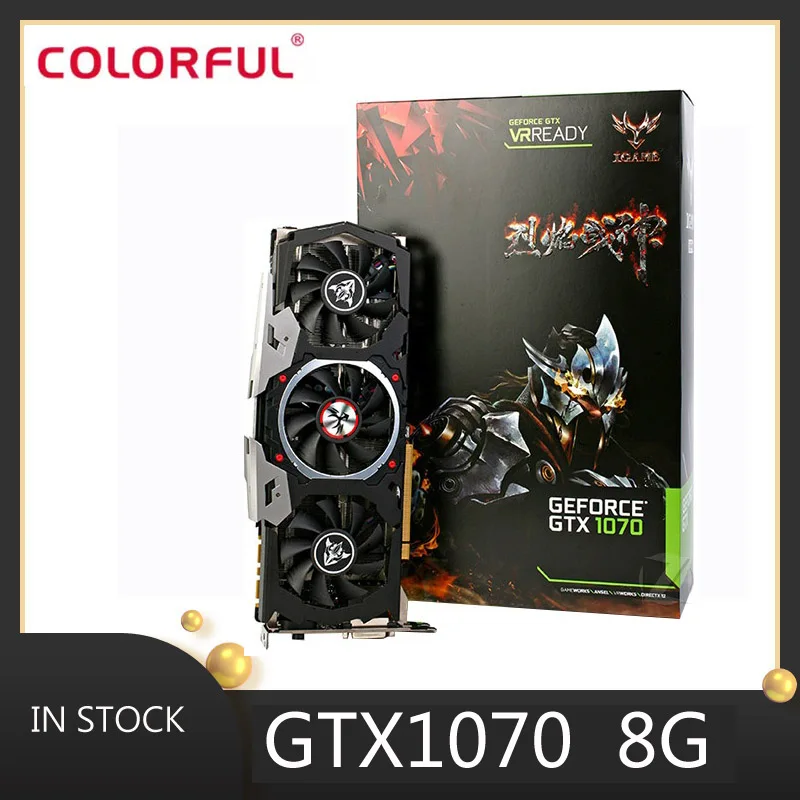 

Colorful graphics card gpu nvidia geforce GTX 1070 8g video card pubg computer game desktop map on the GTX 1080 960 1050ti