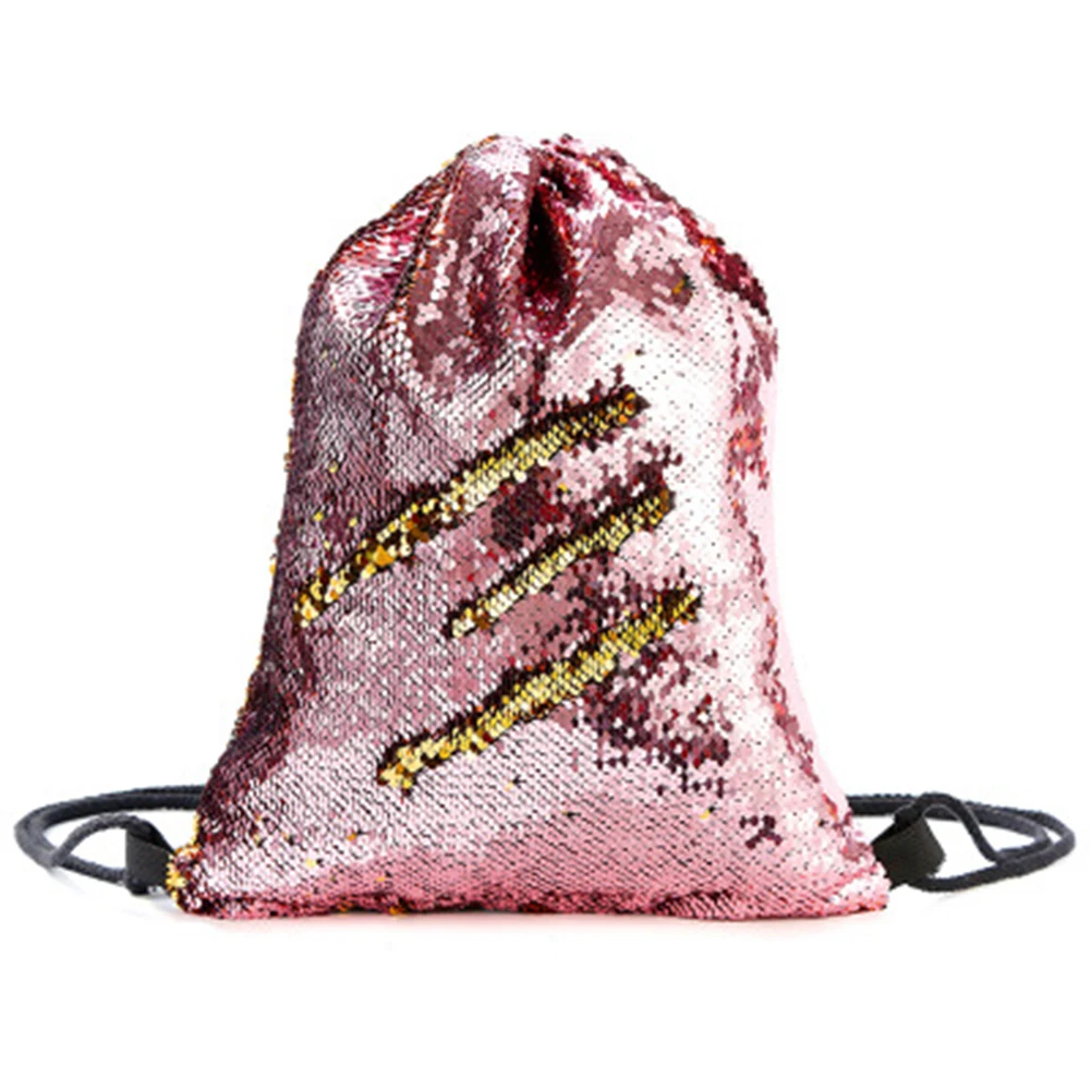 Women Girls Reversible Sequin Backpack Large Capacity Drawstring Dance Bag -OPK 
Women Girls Reversible Sequin Backpack Large Capacity Drawstring Dance Bag -OPK
