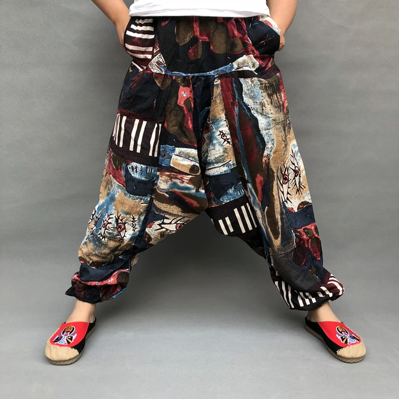 Harem Pants For Men Japanese Style Clothing Loose Cotton Linen Hip Hop Oversize Casual Cross Pants Male Streetwear Punk Trousers
Harem Pants For Men Japanese Style Clothing Loose Cotton Linen Hip Hop Oversize Casual Cross Pants Male Streetwear Punk Trousers