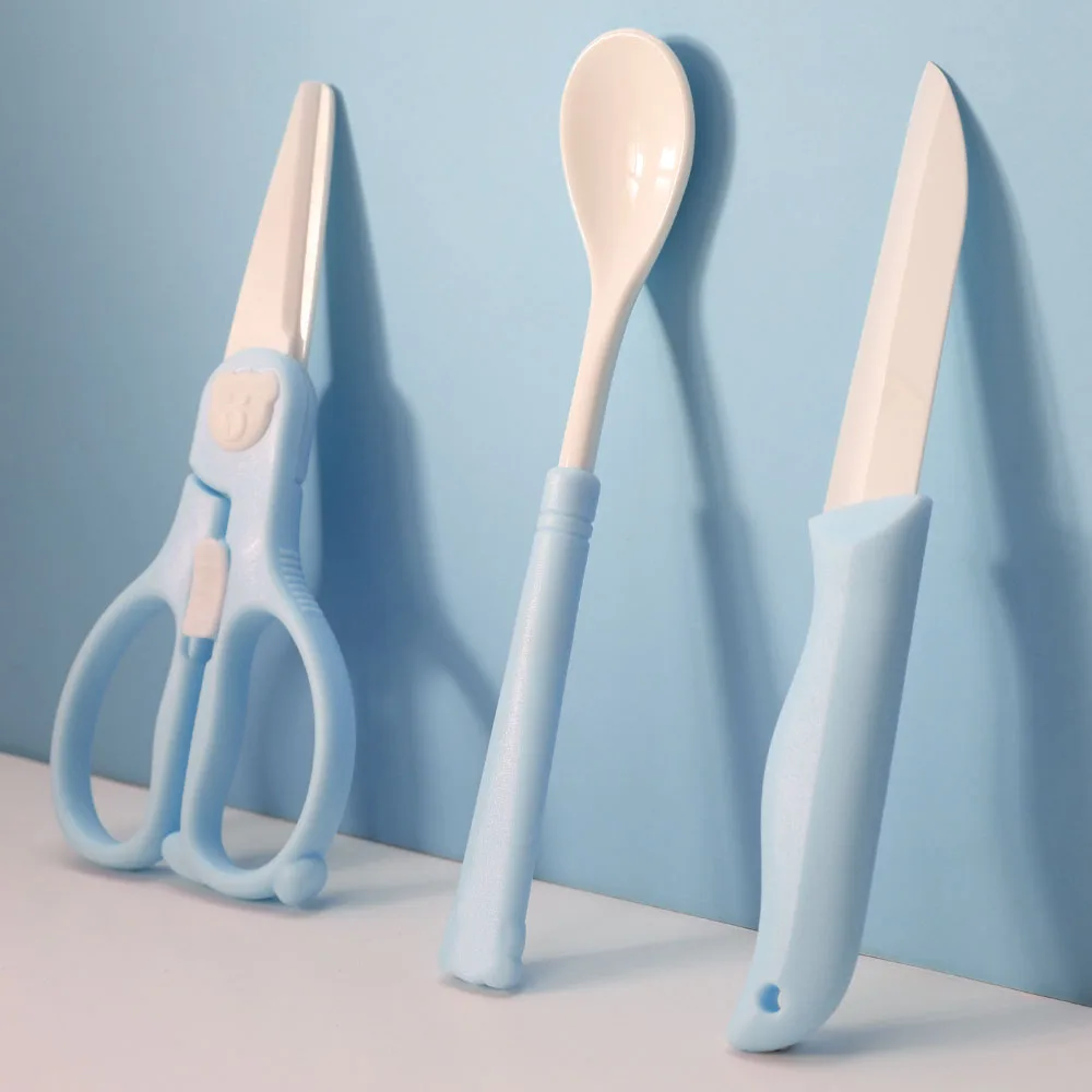 Керамические пищевые инструменты для здорового ребенка ножницы безопасный
