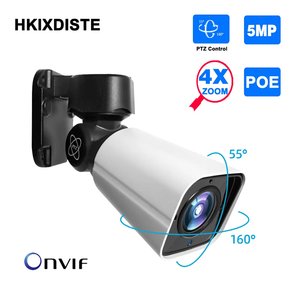 5MP IP Bullet Camera Outdoor Waterproof Night Vision POE PTZ CCTV Security Video Surveillance Camera System POE Zoom Optical 4X
5MP IP Bullet Camera Outdoor Waterproof Night Vision POE PTZ CCTV Security Video Surveillance Camera System POE Zoom Optical 4X