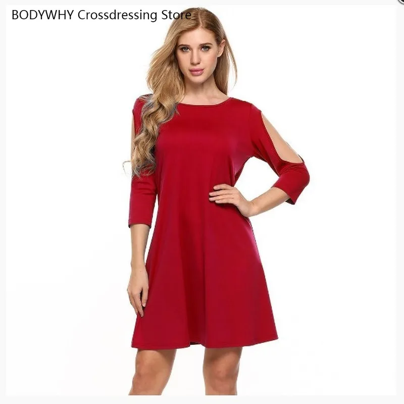 New Summer Women's Intellectual Off-the-shoulder 3/4 Sleeve Mini Dress Fairy Dress Round Neck Solid Color Dress
New Summer Women's Intellectual Off-the-shoulder 3/4 Sleeve Mini Dress Fairy Dress Round Neck Solid Color Dress