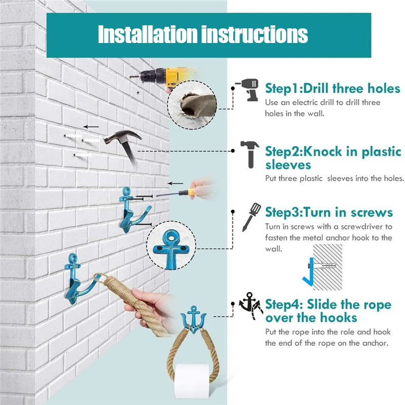 Toilet Paper Holder Hemps Rope Vintage Innovative Toilet Roll Holder for Bathroom Towel Curtain Coat Hanging DO
Toilet Paper Holder Hemps Rope Vintage Innovative Toilet Roll Holder for Bathroom Towel Curtain Coat Hanging DO