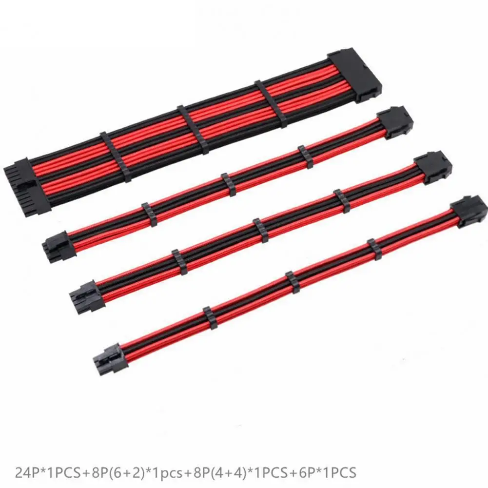 1 Set 30cm A-TX Basic Extension Cable Kit PC GPU CPU Power Supply Sleeved Wire Computer Connectors 24-PIN 8-PIN 6PIN 4+4PIN
1 Set 30cm A-TX Basic Extension Cable Kit PC GPU CPU Power Supply Sleeved Wire Computer Connectors 24-PIN 8-PIN 6PIN 4+4PIN