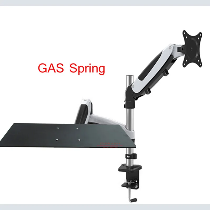 DL-GM114U-K aluminum gas spring sit-stand station 13"-27"dual arm monitor desk stand bracket keyboard mount rack
DL-GM114U-K aluminum gas spring sit-stand station 13"-27"dual arm monitor desk stand bracket keyboard mount rack