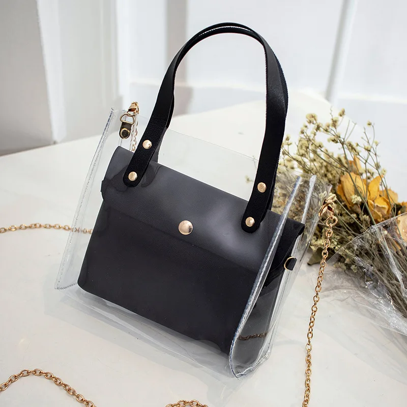 Fashion Jelly Bag Women Small Transparent Shoulder Handbags PU Mini Mobile Phone Chain Crossbody Messenger Bag for Girls
Fashion Jelly Bag Women Small Transparent Shoulder Handbags PU Mini Mobile Phone Chain Crossbody Messenger Bag for Girls