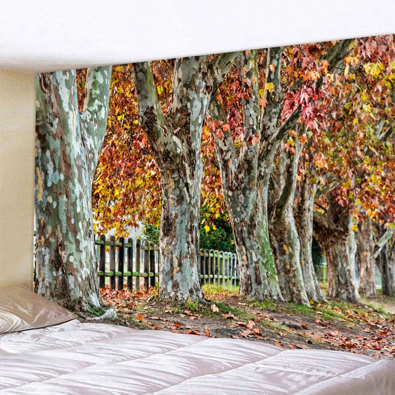 Natural Tree Tapestry Beautiful Forest Landscape Background Wall Hanging Bohemian Hippie Style Home Decoration Big Blanket
Natural Tree Tapestry Beautiful Forest Landscape Background Wall Hanging Bohemian Hippie Style Home Decoration Big Blanket