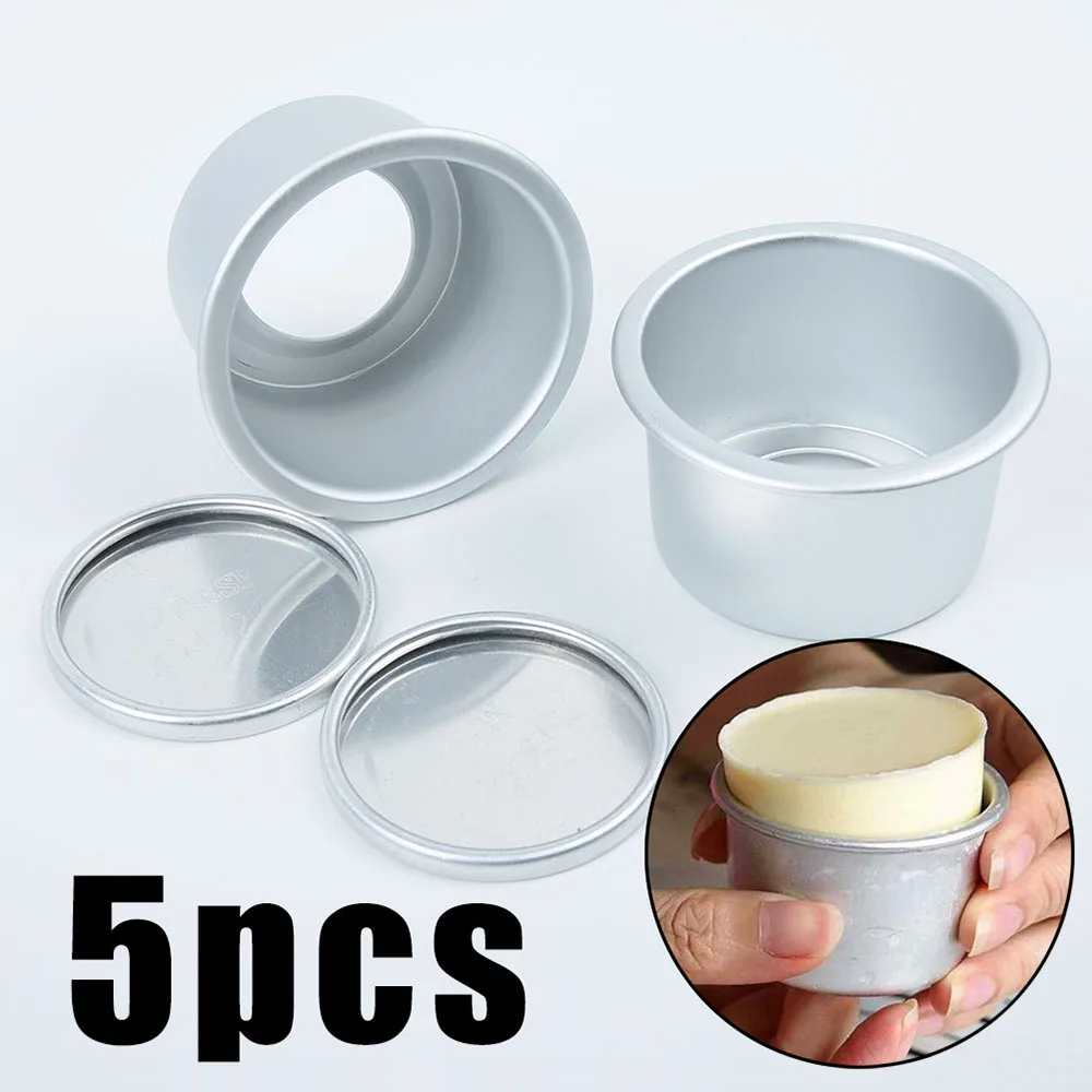 5Pcs 4 Inch Round Mini Nonstick Cake Pan Aluminum Alloy Removable Bottom Pudding Mold DIY Baking Moulds
5Pcs 4 Inch Round Mini Nonstick Cake Pan Aluminum Alloy Removable Bottom Pudding Mold DIY Baking Moulds
