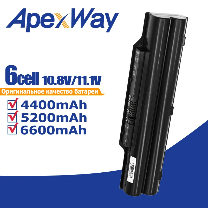 Аккумулятор Apexway FMVNBP194 FPCBP250 для ноутбука Fujitsu LifeBook A530 A531 AH42/E AH530 AH531 LH520 LH522 LH530 LH701 PH521
Аккумулятор Apexway FMVNBP194 FPCBP250 для ноутбука Fujitsu LifeBook A530 A531 AH42/E AH530 AH531 LH520 LH522 LH530 LH701 PH521