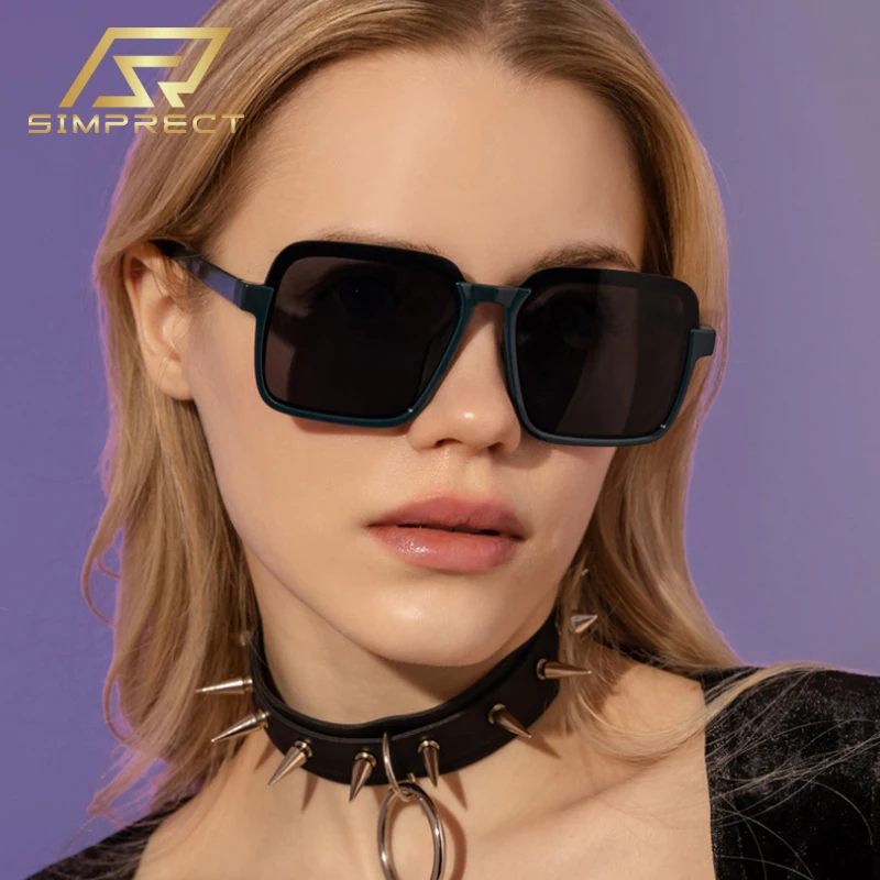 SIMPRECT New Ins Fashion Big Square Sunglasses Women 2022 Luxury Brand Designer Sun Glasses Vintage Retro UV400 Shades For Women 
SIMPRECT New Ins Fashion Big Square Sunglasses Women 2022 Luxury Brand Designer Sun Glasses Vintage Retro UV400 Shades For Women