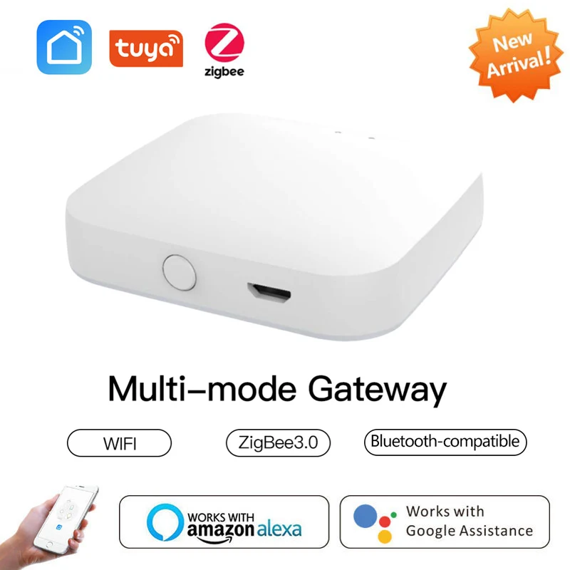 Tuya Smart Multi-mode Gateway ZigBee 3.0 WiFi Bluetooth-compatible Hub Work with Tuya Smart App Control via Alexa Google Home
Tuya Smart Multi-mode Gateway ZigBee 3.0 WiFi Bluetooth-compatible Hub Work with Tuya Smart App Control via Alexa Google Home
