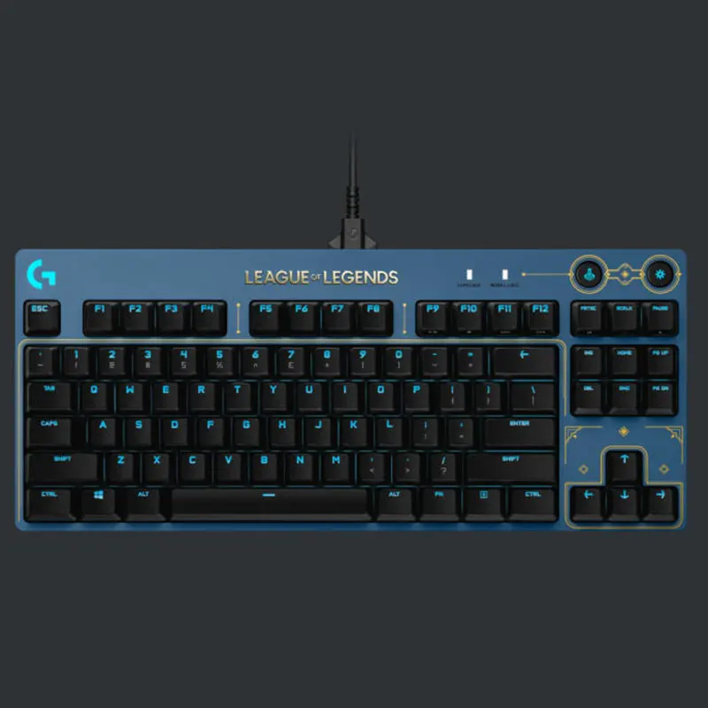 Клавиатура Logitech G PRO Механическая игровая проводная 87 клавиш подсветка RGB League of