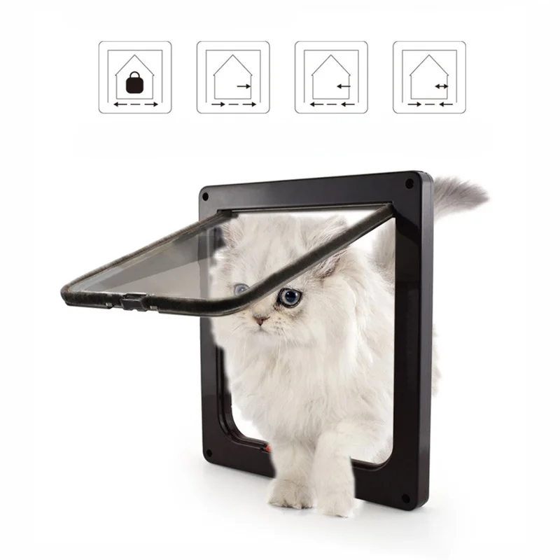 S/M/L/XL 4 Way Locking Cat Flap Extra Door Small Animal Dog Gate Plastic Window For Doggie Kittens Weatherproof Pet Supplies
S/M/L/XL 4 Way Locking Cat Flap Extra Door Small Animal Dog Gate Plastic Window For Doggie Kittens Weatherproof Pet Supplies