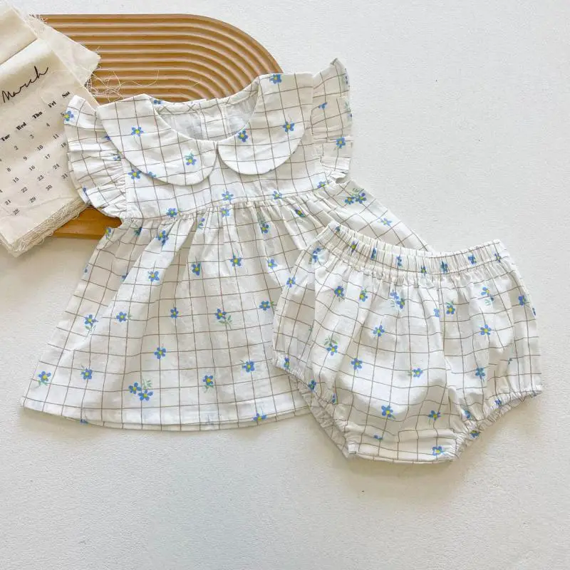2021 Summer New Baby Girl Clothes Set Cute Blue Floral Tops + Pp Pants 2pcs Kids Girls Clothing Set Cute Princess Outfits
2021 Summer New Baby Girl Clothes Set Cute Blue Floral Tops + Pp Pants 2pcs Kids Girls Clothing Set Cute Princess Outfits