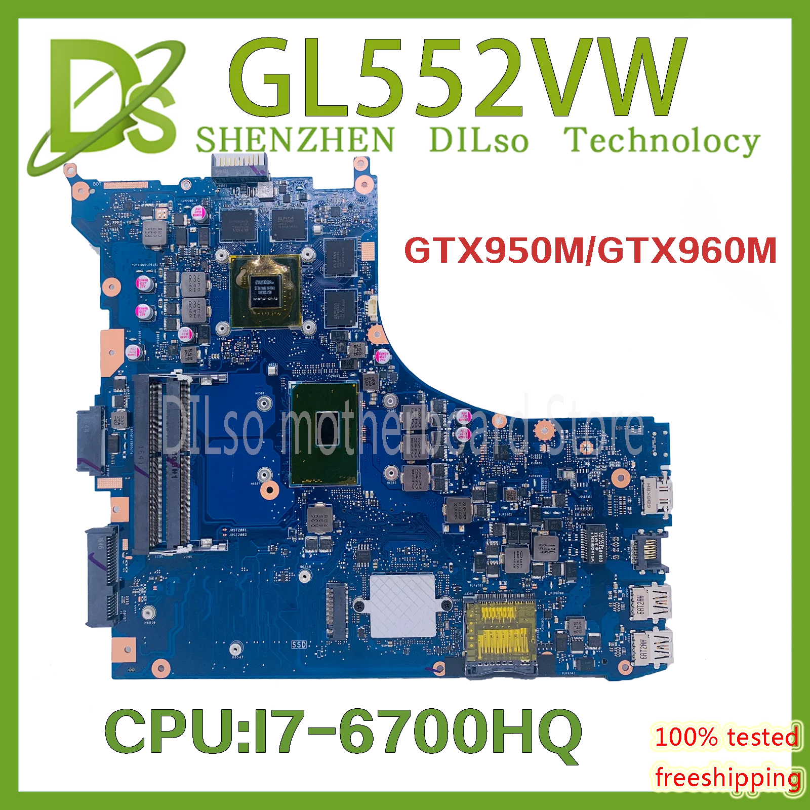 KEFU GL552VW материнская плата для ноутбука ASUS ROG GL552VW GL552VX ZX50V оригинальная материнская плата HM170 I7-6700HQ GTX950M 100% хорошо работает
KEFU GL552VW материнская плата для ноутбука ASUS ROG GL552VW GL552VX ZX50V оригинальная материнская плата HM170 I7-6700HQ GTX950M 100% хорошо работает