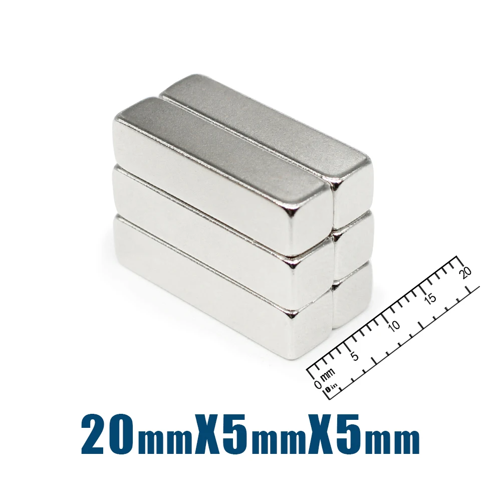 5/10/20/30/50/100PCS 20x5x5 Block Powerful Strong Magnetic Magnets N35 Neodymium Magnet Sheet 20x5x5mm Permanent Magnet 20*5*5
5/10/20/30/50/100PCS 20x5x5 Block Powerful Strong Magnetic Magnets N35 Neodymium Magnet Sheet 20x5x5mm Permanent Magnet 20*5*5