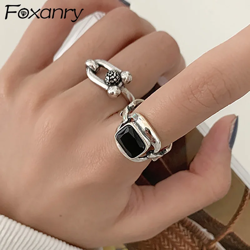 Foxanry Silver Color Hiphop Rock Rings for Women Couples New Fashion Creative Hollow Geometric Party Jewelry Gifts
Foxanry Silver Color Hiphop Rock Rings for Women Couples New Fashion Creative Hollow Geometric Party Jewelry Gifts