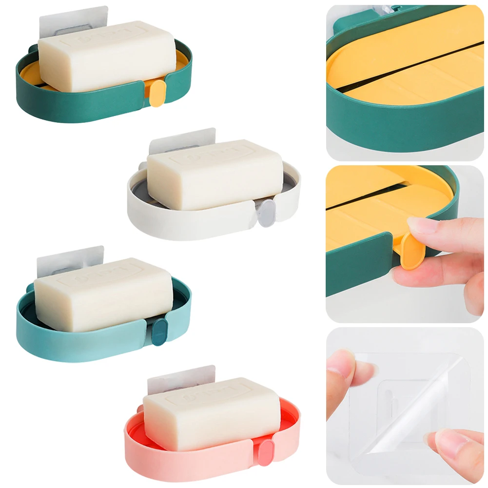 Bathroom Soap Box Plastic Soap Dish with Drain and Hook Soap Saver Wall Mounted Holder Bathroom Organizer Accessories
Bathroom Soap Box Plastic Soap Dish with Drain and Hook Soap Saver Wall Mounted Holder Bathroom Organizer Accessories
