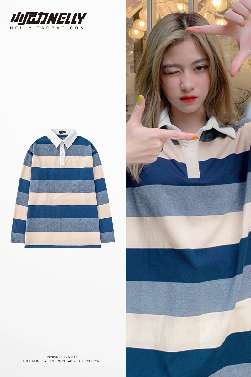 Harajuku stripe shirt Aesthetic Casual Top Ins bottoming shirt college loose Chic Streetwear Women Summer Korean striped T-Shirt
Harajuku stripe shirt Aesthetic Casual Top Ins bottoming shirt college loose Chic Streetwear Women Summer Korean striped T-Shirt