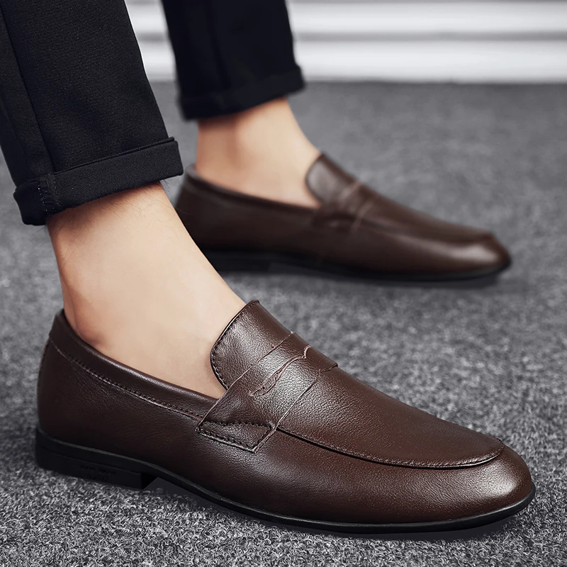 Casual Male Shoe Black Casual Shoes Leather Men Men's Zapatos Hombre De 2020 New Breathable Sapatos Casuales Para Cuero
Casual Male Shoe Black Casual Shoes Leather Men Men's Zapatos Hombre De 2020 New Breathable Sapatos Casuales Para Cuero