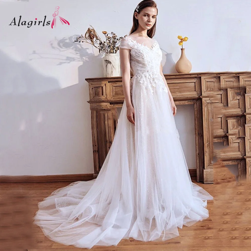 Appliques wedding dresses Floor-Length wedding party dress Court Train Bridal Gown Size Custom Made wedding dresses for bride
Appliques wedding dresses Floor-Length wedding party dress Court Train Bridal Gown Size Custom Made wedding dresses for bride