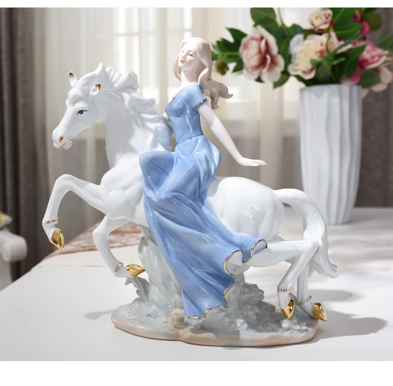 European Ceramic Beauty Figurine Home Furnishing Crafts Decoration Western Lady Girls Porcelain Handicraft Ornament Wedding Gift
European Ceramic Beauty Figurine Home Furnishing Crafts Decoration Western Lady Girls Porcelain Handicraft Ornament Wedding Gift