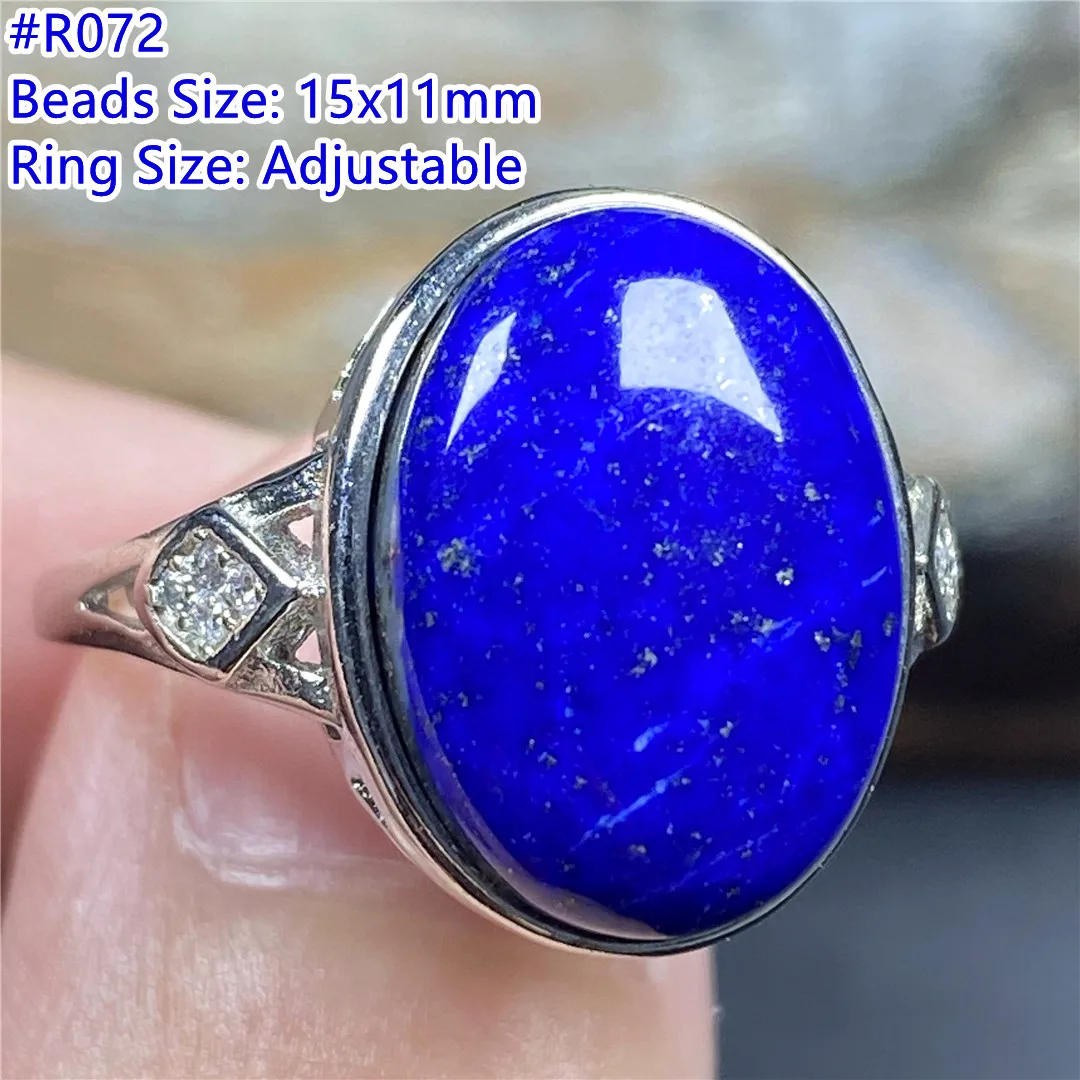 Natural Royal Blue Lapis Ring For Women Men Healing Love Lazuli Crystal Stone Oval Bead Silver Adjustable Ring Jewelry AAAAA
Natural Royal Blue Lapis Ring For Women Men Healing Love Lazuli Crystal Stone Oval Bead Silver Adjustable Ring Jewelry AAAAA
