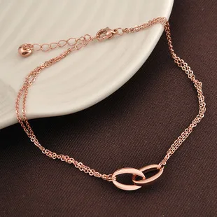 Double Round Double Level Chain Titanium Steel Rose Gold Anklet Girls Anklet gift accessories
Double Round Double Level Chain Titanium Steel Rose Gold Anklet Girls Anklet gift accessories