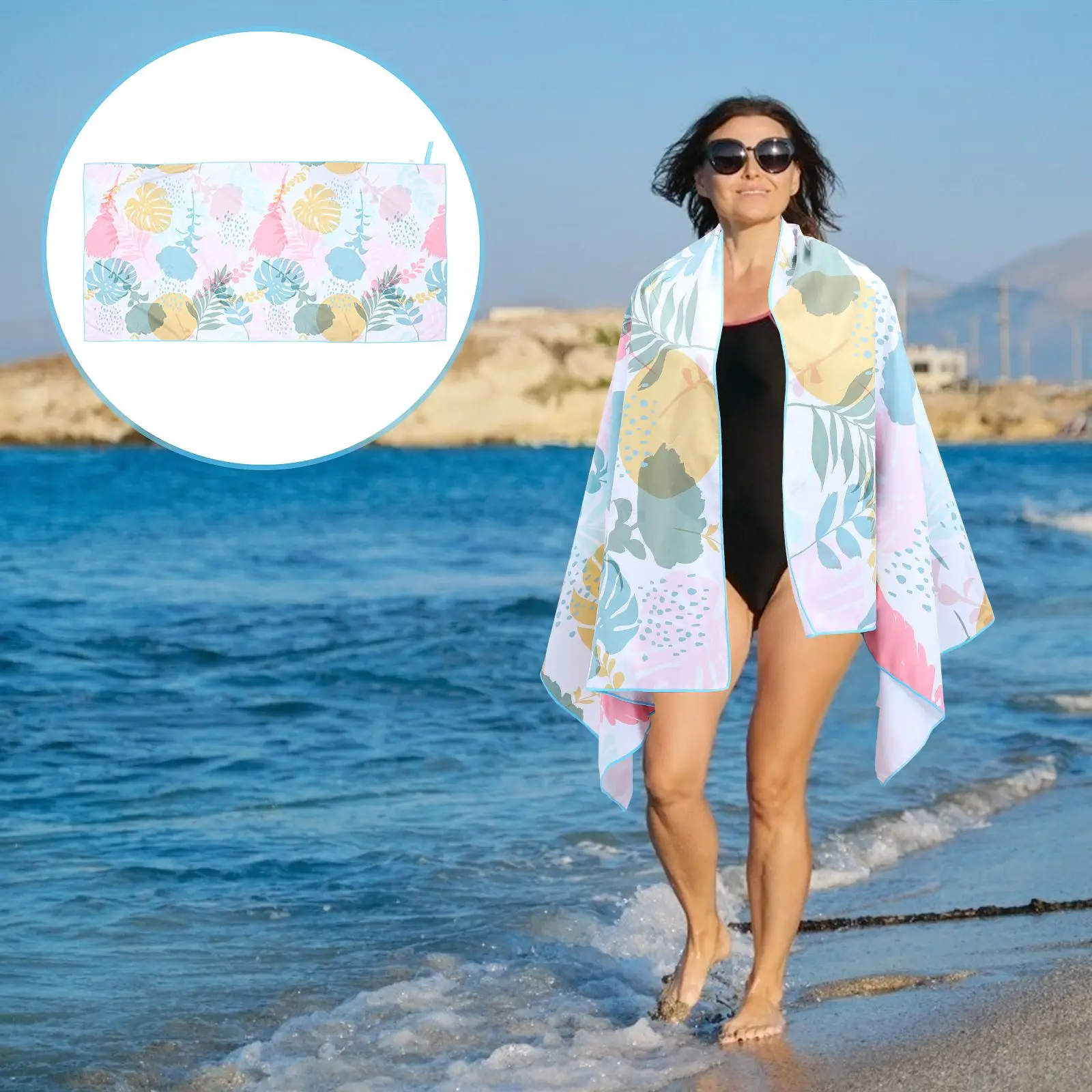 Superfine Fiber Towel Quick Drying Portable Pool Towel Beautiful Beach Towel 
Superfine Fiber Towel Quick Drying Portable Pool Towel Beautiful Beach Towel