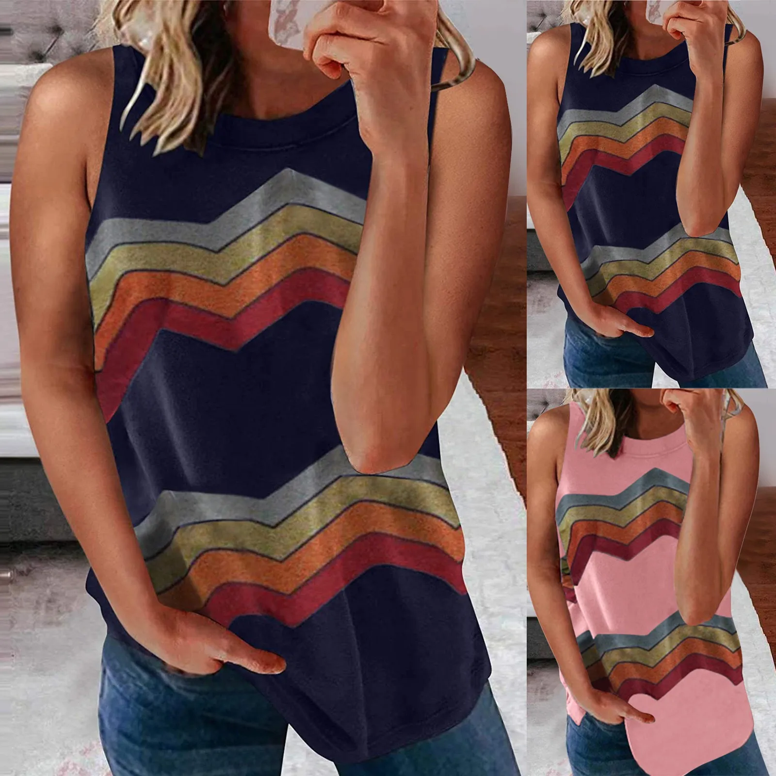 Printing O Neck Off Shoulder Tank Top 2021 Summer Women Casual Loose Streetwear Crop Top Female Sleeveless Clothes Top Blouses
Printing O Neck Off Shoulder Tank Top 2021 Summer Women Casual Loose Streetwear Crop Top Female Sleeveless Clothes Top Blouses