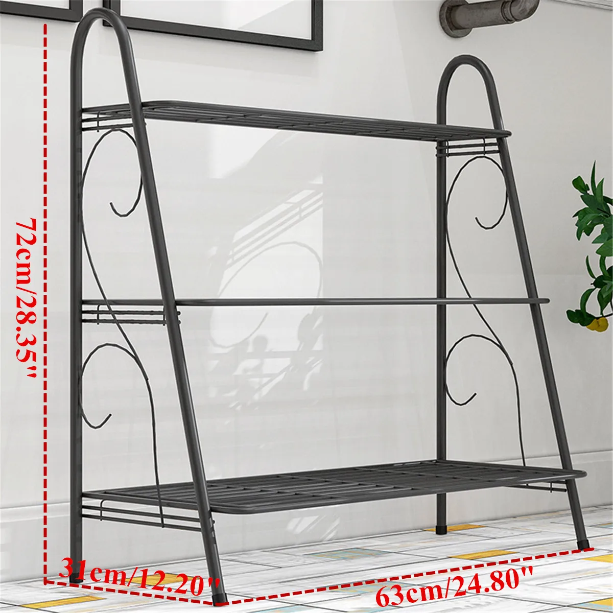 Iron 3-layers Plant Stand Succulent Shelf Rack Balcony Simple Indoor Garden Flower Pot Shelf Shoes Rack Book Shelf Home Decor
Iron 3-layers Plant Stand Succulent Shelf Rack Balcony Simple Indoor Garden Flower Pot Shelf Shoes Rack Book Shelf Home Decor