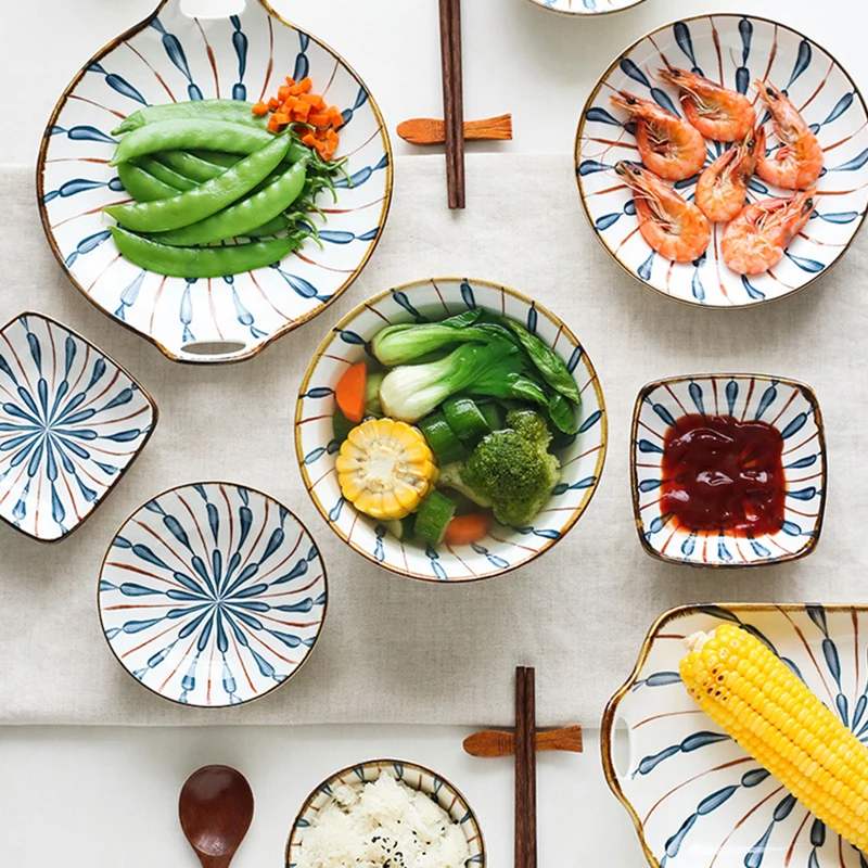 Hot Sale Fashion Japanese-style Tableware Plates Set Fruit Salad Soup Pasta Bowl Ceramics Baking Bow Ceramic Tra Household
Hot Sale Fashion Japanese-style Tableware Plates Set Fruit Salad Soup Pasta Bowl Ceramics Baking Bow Ceramic Tra Household