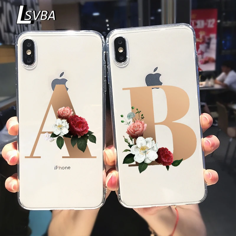 Letter Alphabet Flowers A Silicone Cover For Apple IPhone 12 Mini 11 Pro XS MAX XR X 8 7 6S 6 Plus 5S SE Phone Case
Letter Alphabet Flowers A Silicone Cover For Apple IPhone 12 Mini 11 Pro XS MAX XR X 8 7 6S 6 Plus 5S SE Phone Case