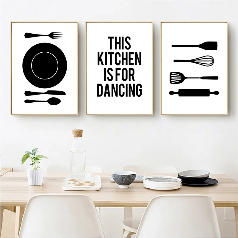 Kitchen Is For Dancing Quote Wall Art Canvas Painting Nordic Cooking Tableware Posters For Kitchen Room Decor Pictures Unframed
Kitchen Is For Dancing Quote Wall Art Canvas Painting Nordic Cooking Tableware Posters For Kitchen Room Decor Pictures Unframed