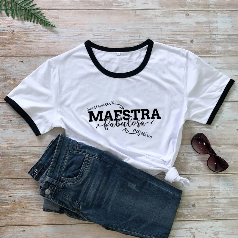 Милая и забавная испанская женская футболка maстра Fabulosa Повседневная модная