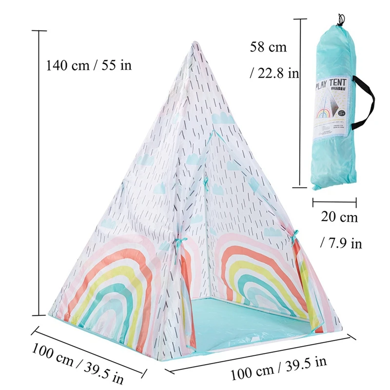 Kids Rainbow Play Tent Portable Foldable Ball Pool Pit Indian Tent Children Indoor Outdoor Playhouse Teepee Toys
Kids Rainbow Play Tent Portable Foldable Ball Pool Pit Indian Tent Children Indoor Outdoor Playhouse Teepee Toys