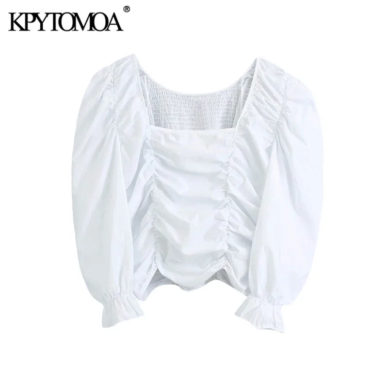 Блузка KPYTOMOA Женская эластичная с оборками, модная винтажная Укороченная рубашка с квадратным вырезом и рукавами-фонариками, шикарный топ, ...
Блузка KPYTOMOA Женская эластичная с оборками, модная винтажная Укороченная рубашка с квадратным вырезом и рукавами-фонариками, шикарный топ, ...