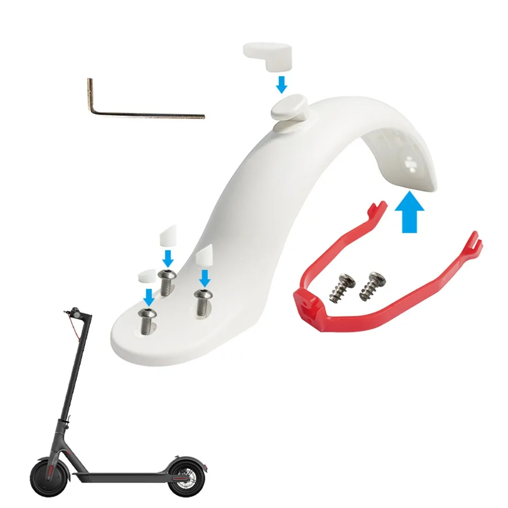 Duck Tail Rear Mudguard Fender+Plate Screw+Silicone Plug+Bracket For XiaoMi M365 /Pro Electric Scooter Against Mud Splashes
Duck Tail Rear Mudguard Fender+Plate Screw+Silicone Plug+Bracket For XiaoMi M365 /Pro Electric Scooter Against Mud Splashes